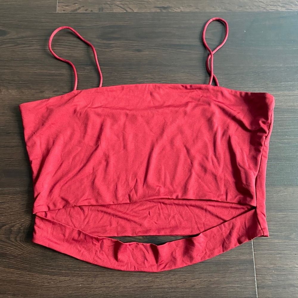 red crop top from shein